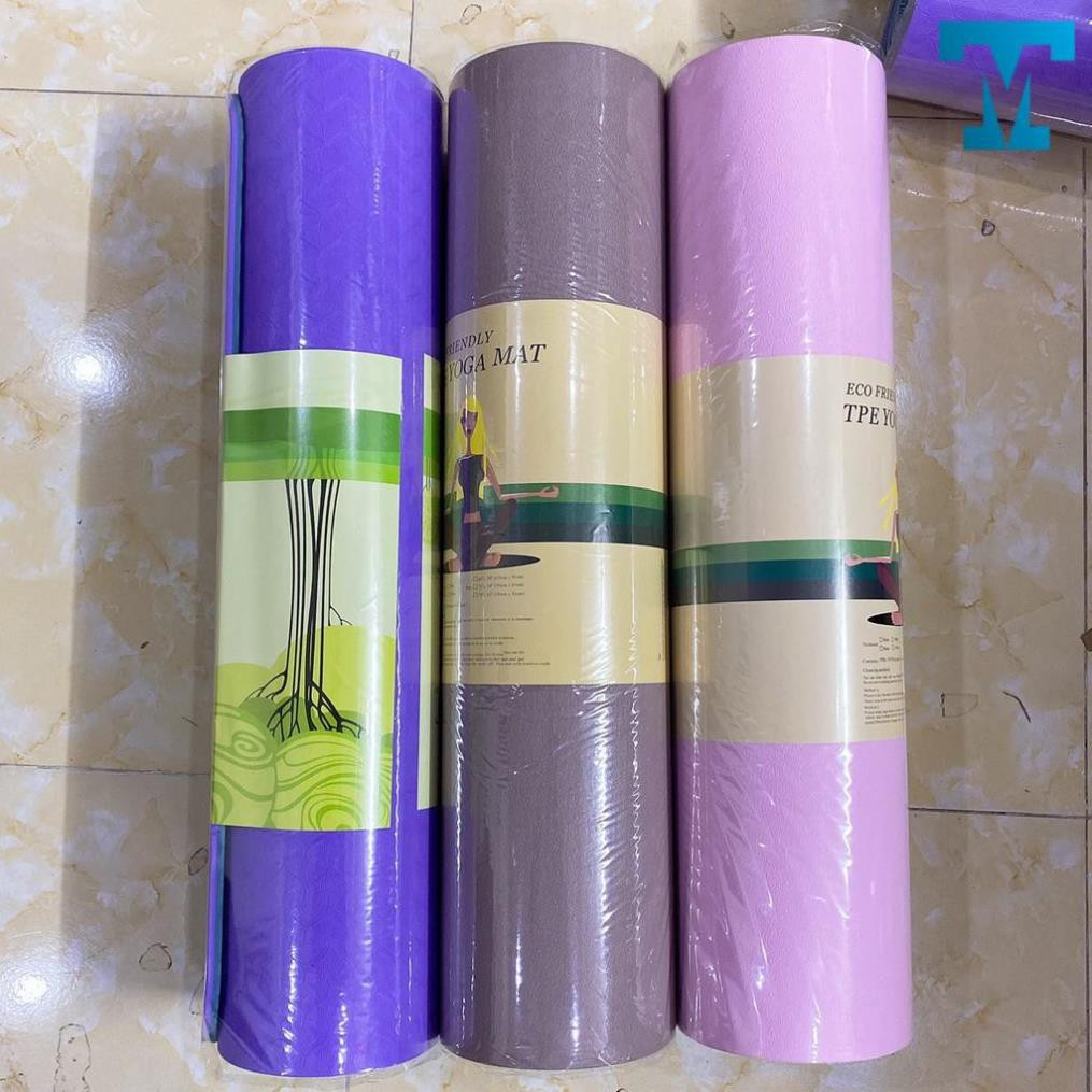 Thảm tập Yoga TPE cao cấp 8mm 2 lớp siêu Sịn