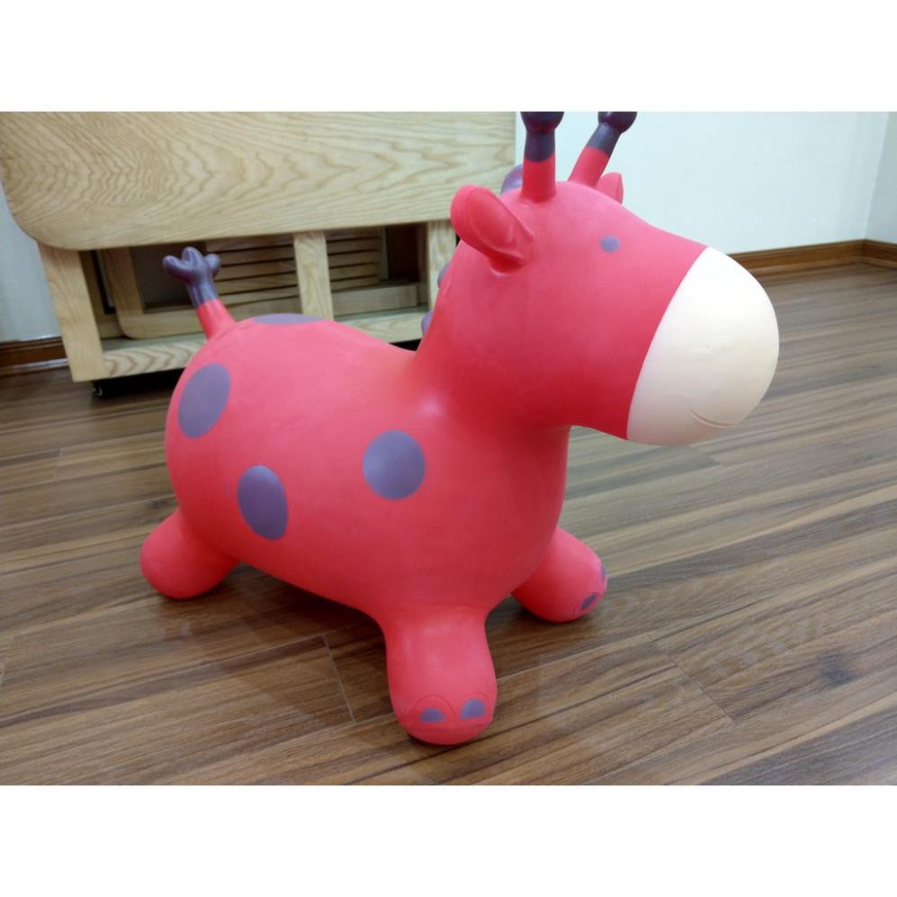 Đồ chơi thú nhún hươu  không mùi cao su bé thỏa sức nhún nhảy bé thích mê - Bé tăng cường vận động