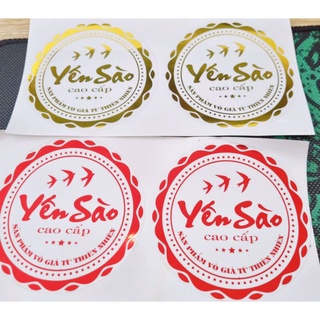 10 tem dán ép kim "Yến Sào Cao Cấp"