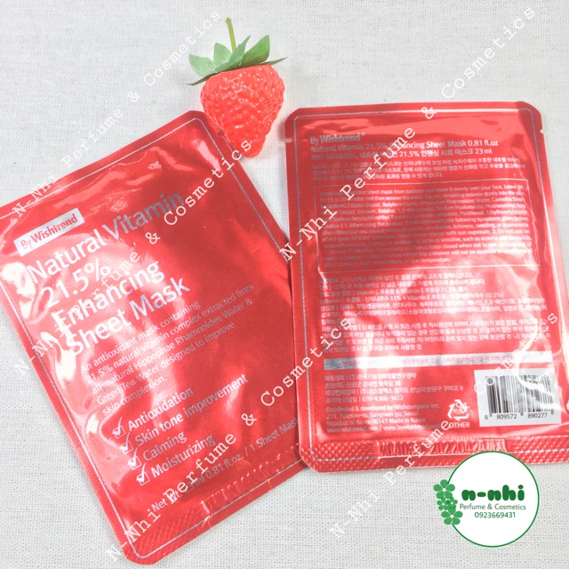 Mặt nạ By Wishtrend Nature Vitamin 21.5 Enhancing Sheet mask