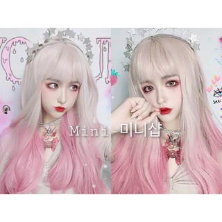 [Ảnh Thật] Tóc giả Lolita Ombre hồng