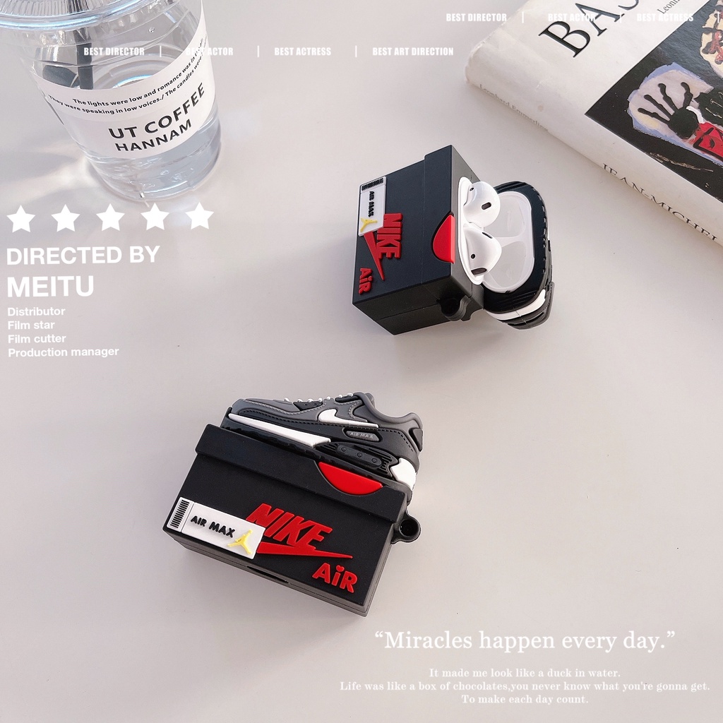 Vỏ Bảo Vệ Hộp Sạc Tai Nghe Airpods 3 Pro 2 3 Họa Tiết Giày Nk Độc Đáo Thời Trang 2021 Ốp