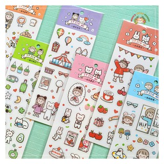 Sticker 2 tấm happy time | mst249