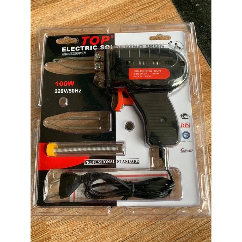 Mỏ Hàn Chì Dạng Súng 100W TOP TEA-50056VN