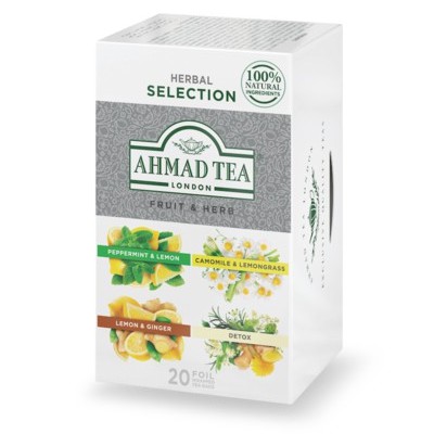 BST 4 vị Trà Thảo Mộc - Ahmad Fruit & Herb Collection (túi lọc có bao thiếc - 20 túi/hộp)