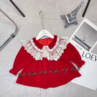váy nhung cổ sen baby Nana cho bé 7-13kg