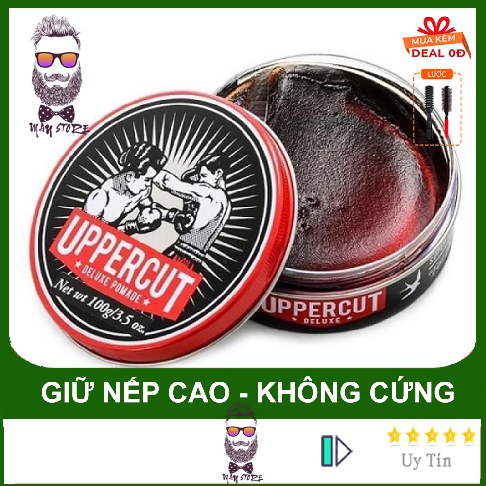 Sáp Vuốt Tóc Nam UPPERCUT DELUXE Pomade - 100gram