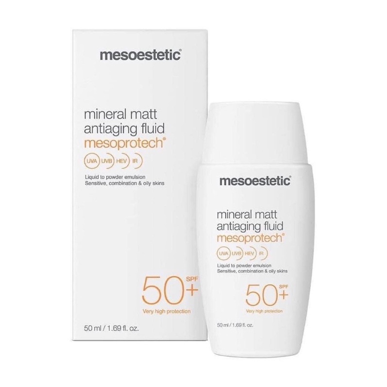 Kem chống nắng Mesoestetic Light Water Antiaging Veil Mesoprotech spf50+