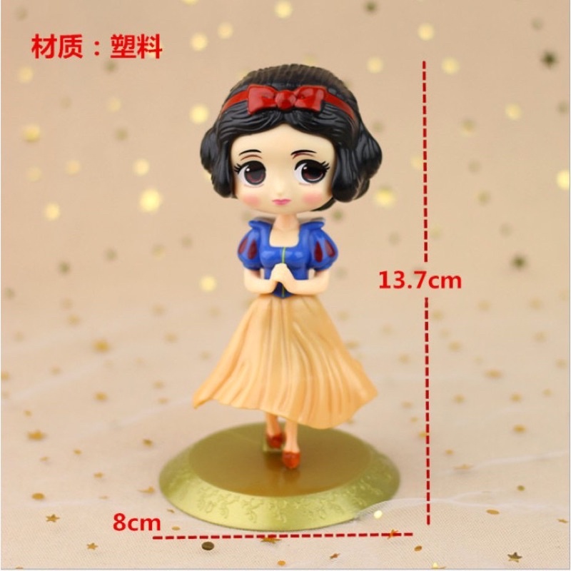 Búp bê trang trí bánh (Elsa, Nàng tiên cá, Bạch Tuyết, Alice)