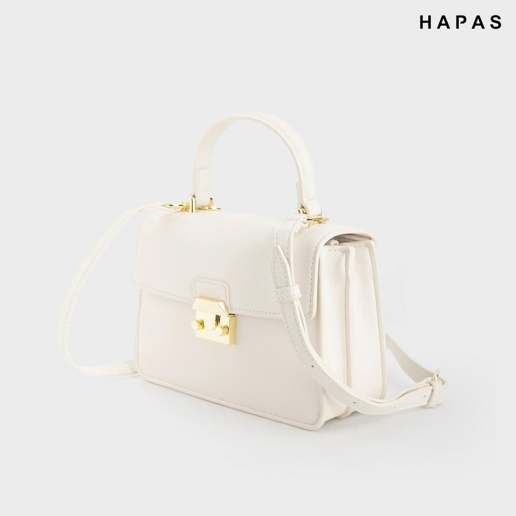 Túi Xách Nữ Cầm Tay Khóa Bấm Da Sần Sz 21 HAPAS - TXT23038