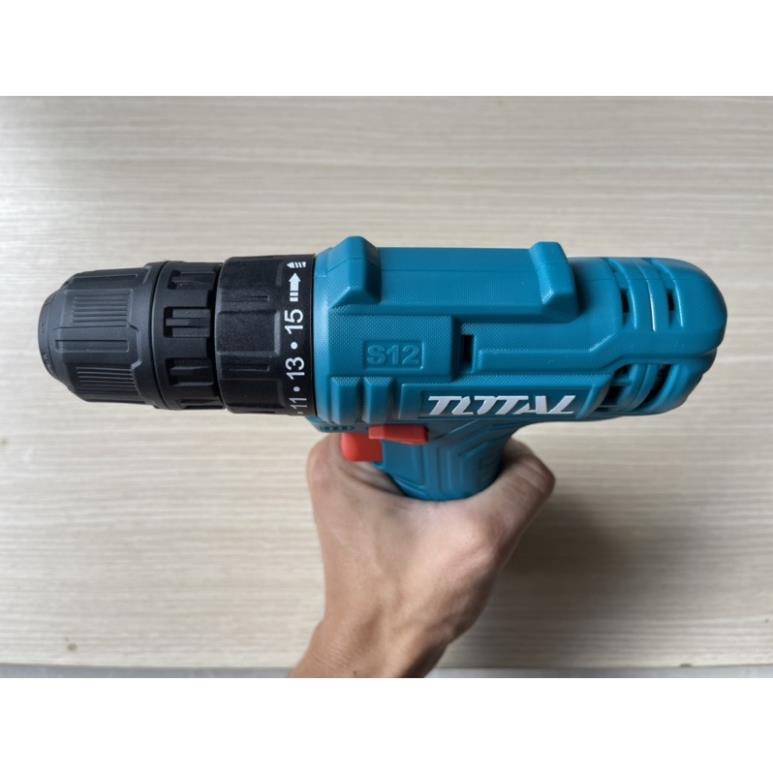 Máy khoan dùng pin 12V Total TDLI12415 + kèm 1 pin 1.5Ah + 1 mũi vặn vít