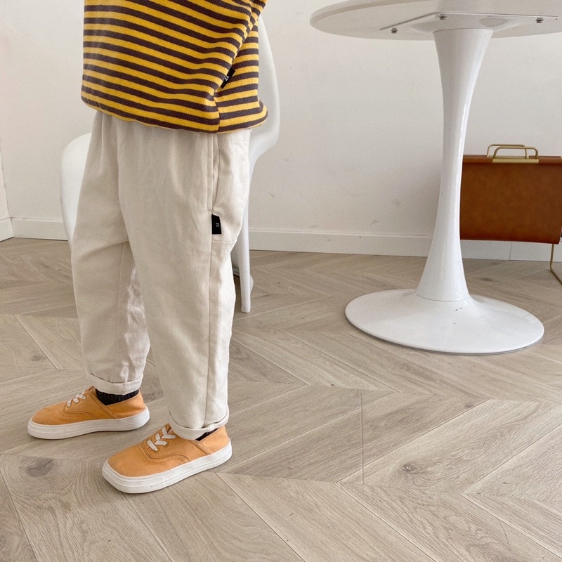 Quần Kaki Lót Bông Mềm Mịn Cho Bé