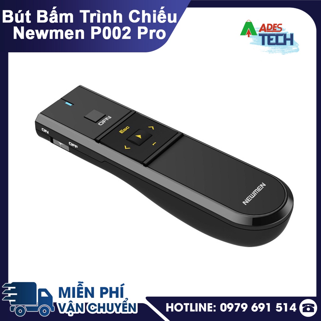 Bút Trình Chiếu Newmen P002 Pro | Công Nghệ 2.4Ghz, Tiết Kiệm Pin