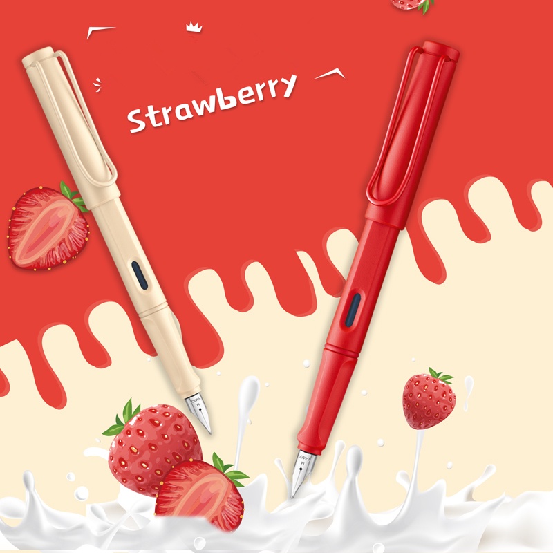 Bút Máy LAMY Safari Series 2022 Màu Sắc Dâu Tây/Đỏ Kem Dành Cho Cặp Đôi