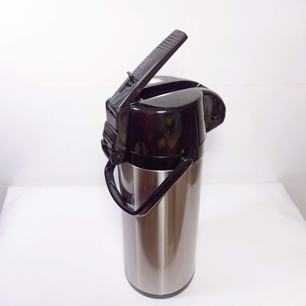 Phích nước Rạng Đông 2.5 lít, có cần bơm cao cấp, chất liệu inox, Bình thuỷ cafe giữ nhiệt, Model RD-2545 ST1.E