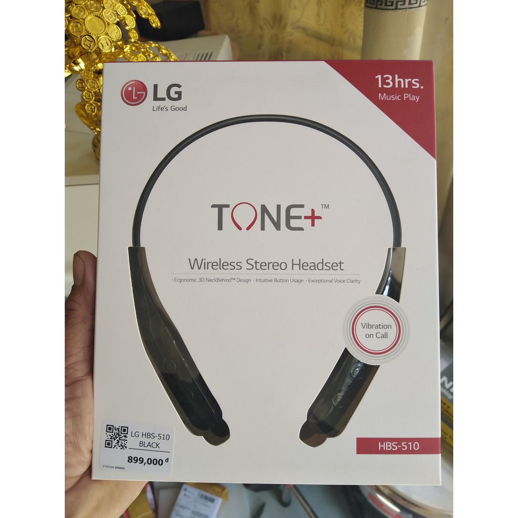 Tai Nghe Bluetooth TONE+ LG HBS-510 Đen