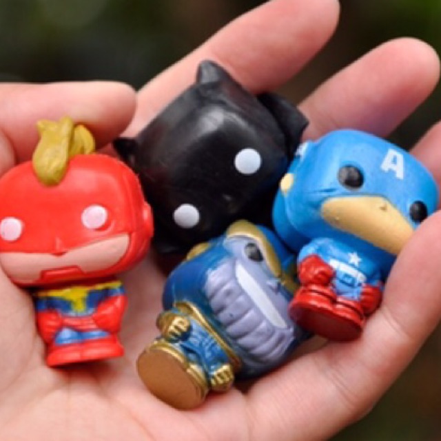 Mô hình hỗn hợp chibi funko Marvel siêu nhỏ