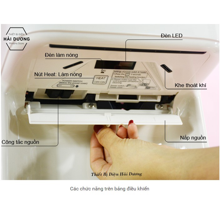 Máy Sấy Tay Panasonic FJ-T09A3 1020W - Cảm Biến Tự Động ( có khay nước ) - Bảo hành 24 tháng