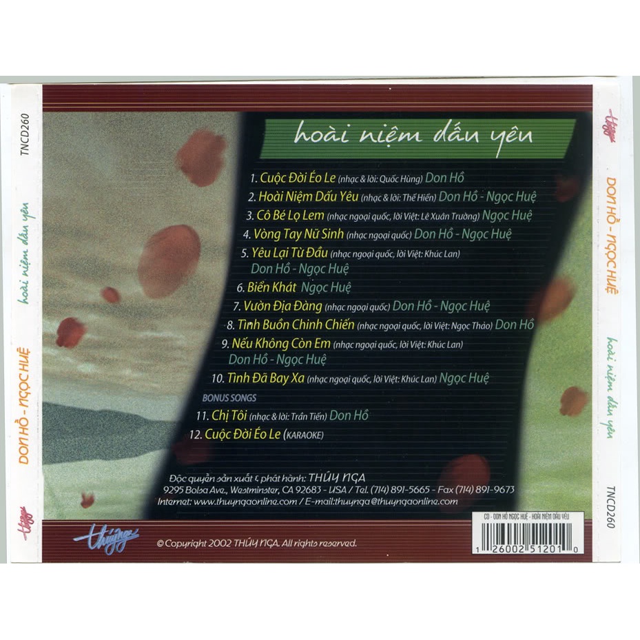 Bộ 3 đĩa cd nhạc don hồ 4