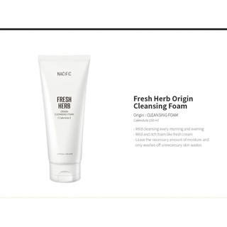 SỬA RỬA MẶT FRESH HERB ORIGIN CLEANSING FOAM CALENDULA