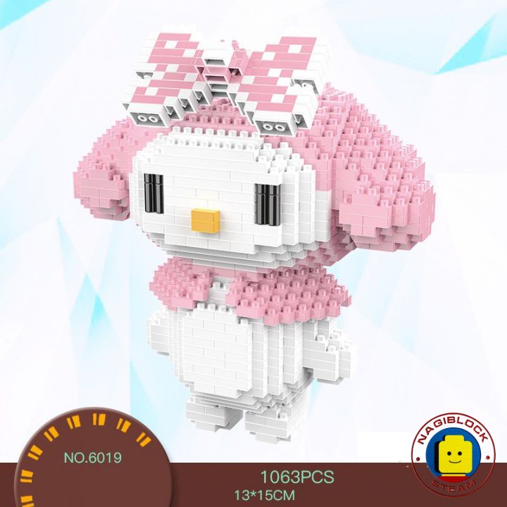 Đồ chơi lắp ghép mô hình kuromi melody cinnamon nanoblock HC 6014-6019