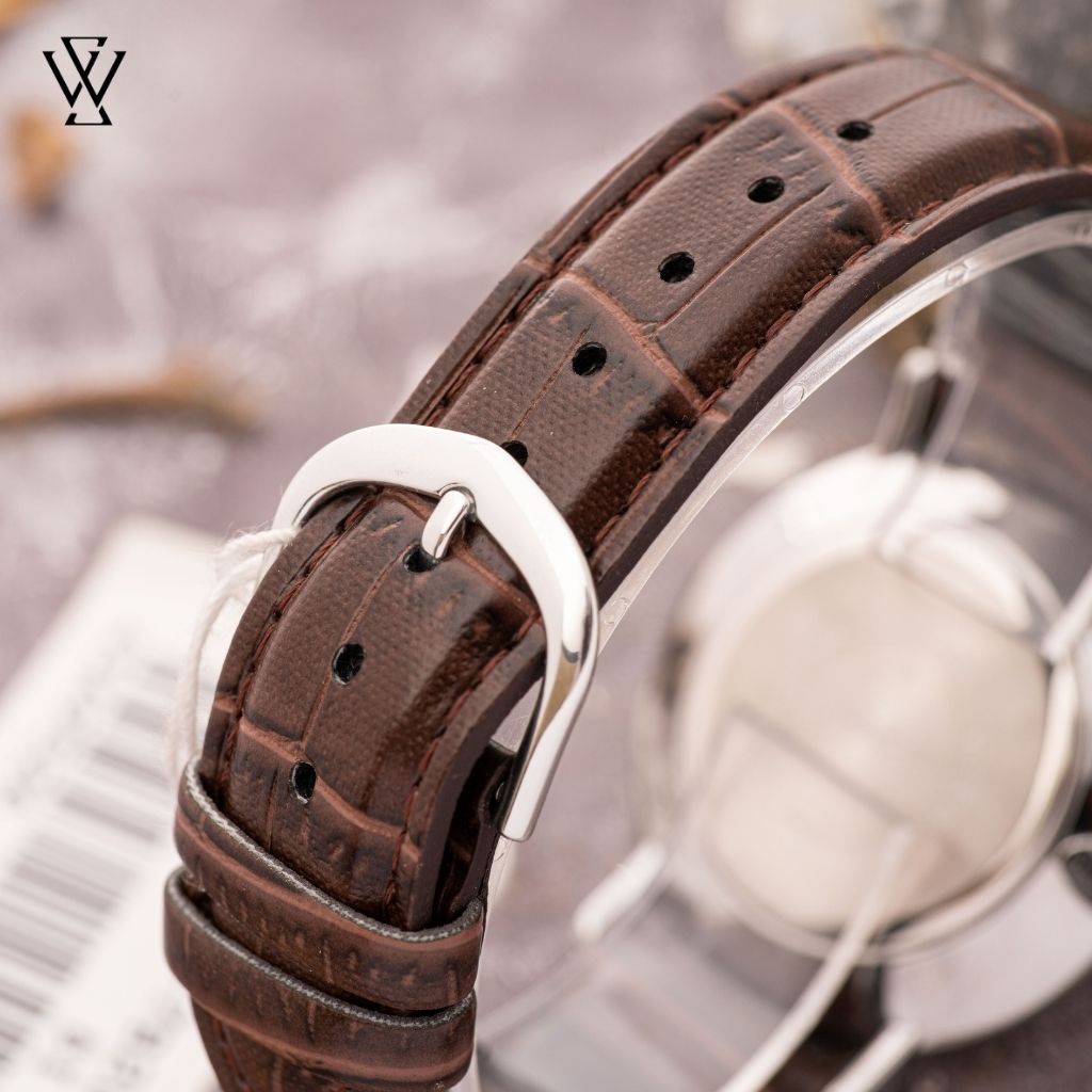 Đồng Hồ Quartz Nam Casio WATCHSTORE MTP-VT01L-7B2 Thiết Kế Mặt Kính Khoáng 40mm, Dây Da Nâu Và Vỏ Thép Không Gỉ