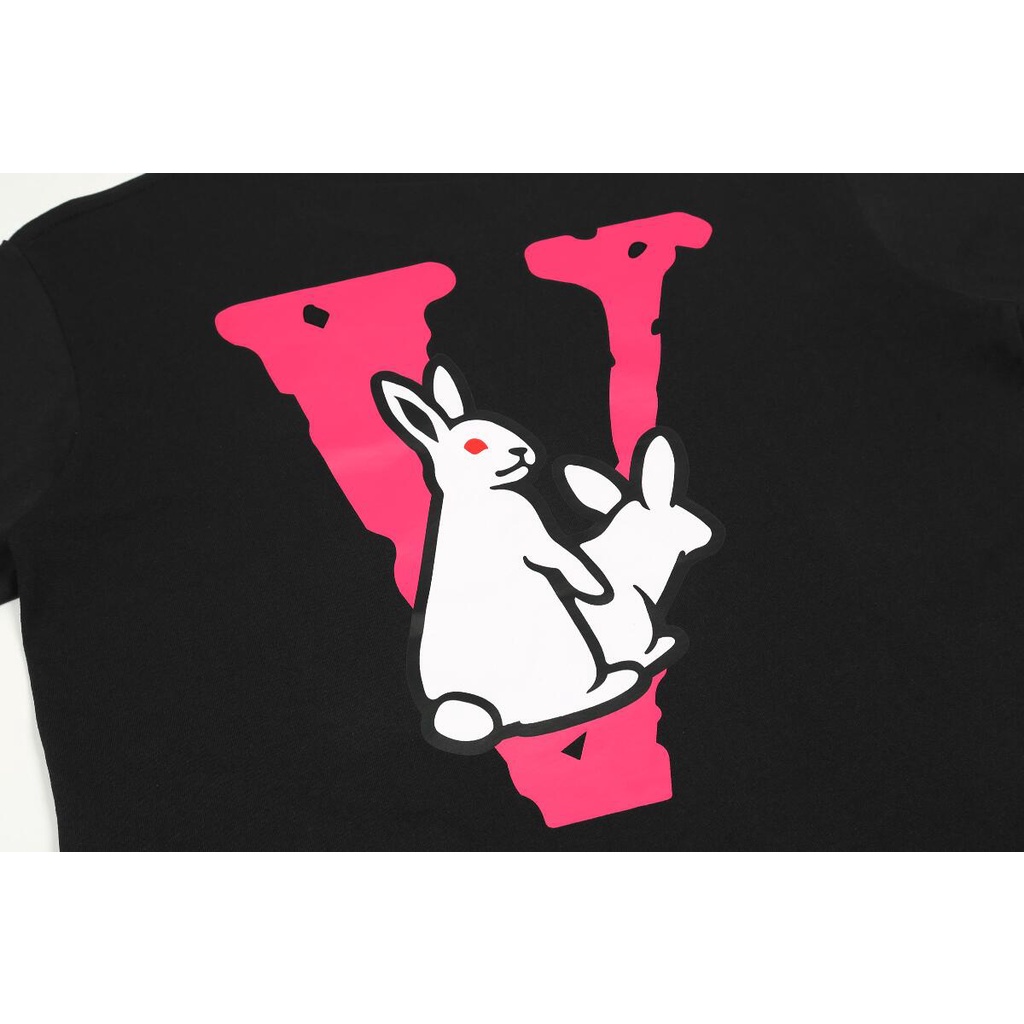 Áo Thun Cotton Tay Ngắn In Chữ Vlone Thời Trang Cho Nam Và Nữ