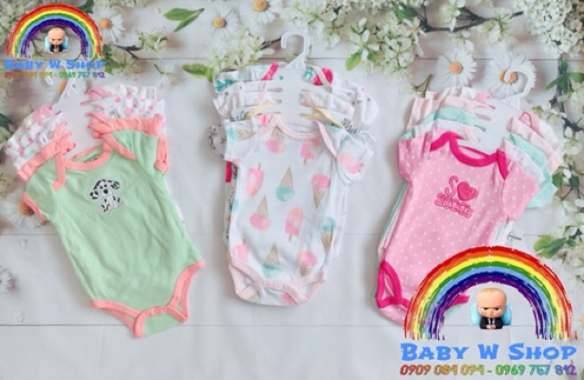 Set 5 áo bodysuit có móc | BigBuy360 - bigbuy360.vn
