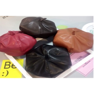 Mũ nồi da, nón beret da cho bé 5-9 tuổi
