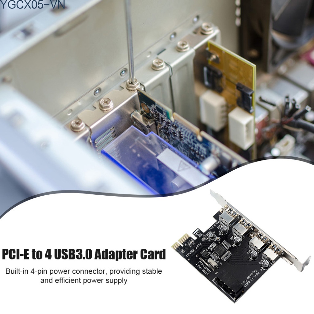 Card Chuyển Đổi Pci-E Sang Usb 3.0 + 4 Cổng Usb 3.0 Thẻ | BigBuy360 - bigbuy360.vn