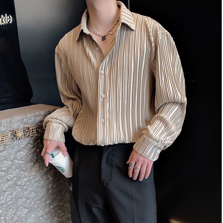 Áo sơ mi tay dài kẻ sọc thời trang Hàn Quốc