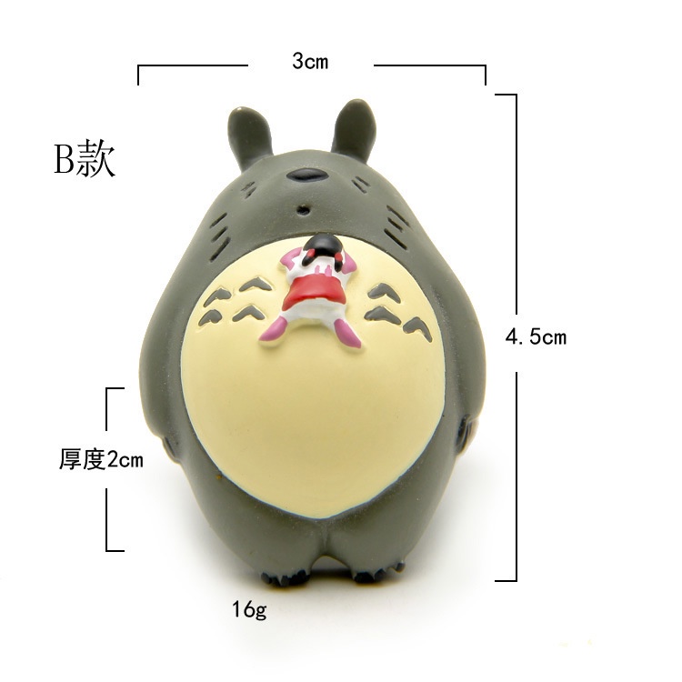 Mô Hình Nhân Vật Totoro Hayao Miyazaki Mini Bằng Resin DIY Dùng Trang Trí Tiểu Cảnh
