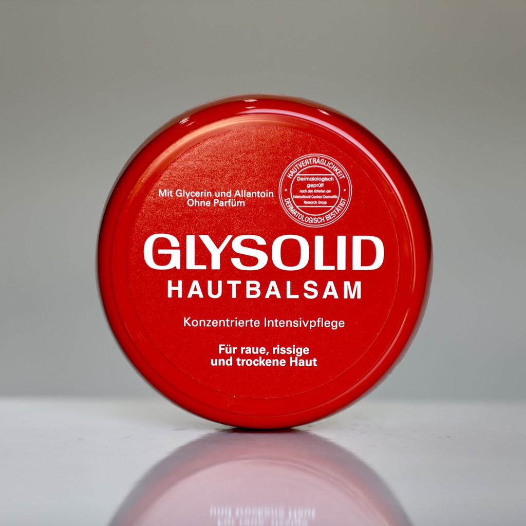 Sản phẩm chăm sóc da Glysolid Hautbalsam 100ml cho da á sừng, vẩy nến, nứt nẻ chân tay