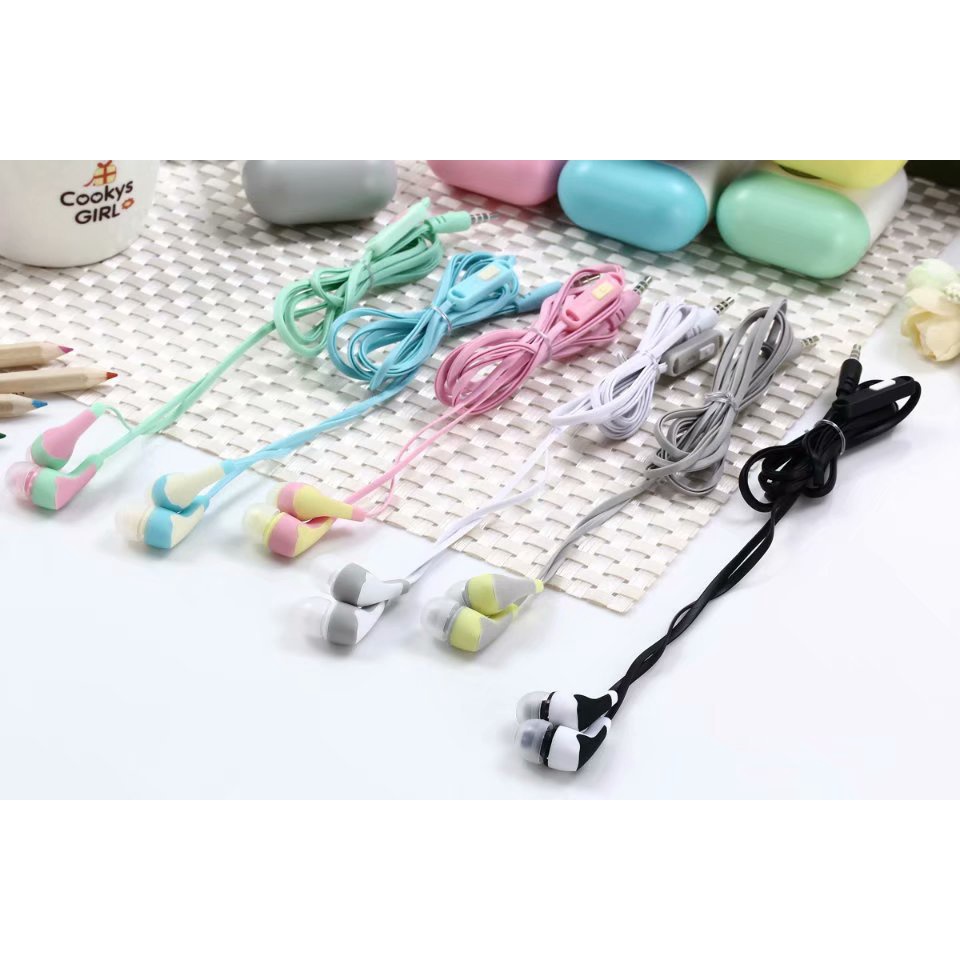 Tai nghe nhét tai có dây MC 125 kiêm hộp đựng, tai nghe có mic siêu kute, âm thanh siêu đỉnh - BH 6T