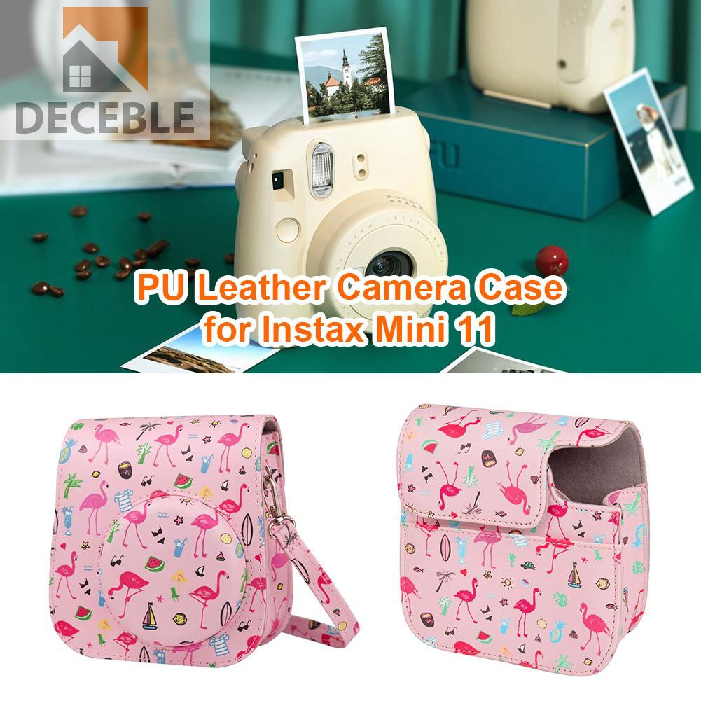 Túi Da Pu Bảo Vệ Máy Ảnh Fujifilm Instax Mini 11 9 8 + 8