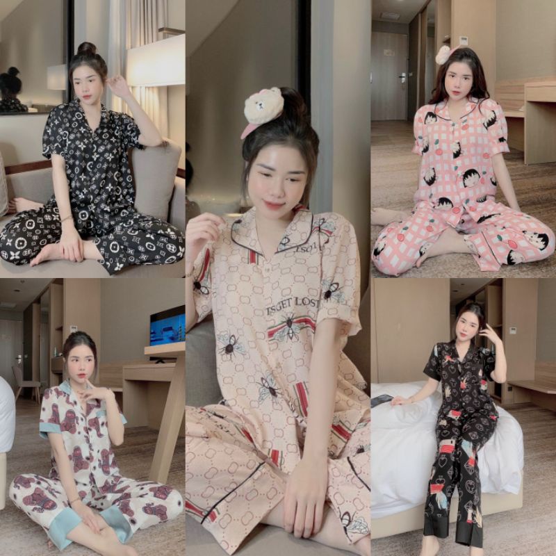 ĐỒ BỘ CỘC DÀI LỤA MẶC Ở NHÀ