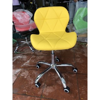 ghế tam giác cánh bướm bọc da chân xoay