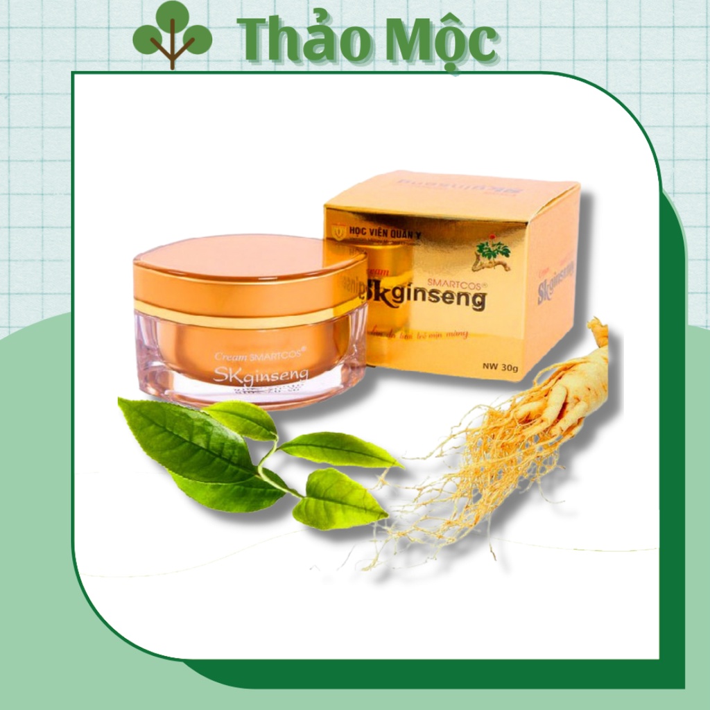 Kem sâm Cream Smartcos Skginseng [ Chính Hãng ] - dưỡng da trắng sáng Học viện quân y