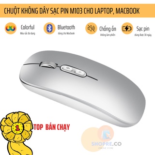 Chuột không dây wireless bluetooth M103 tự sạc cho laptop macbook ipad