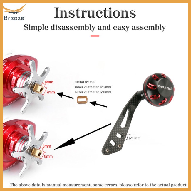 Tay Quay Máy Câu Cá Bằng Hợp Kim Nhôm Carbon Chuyên Dụng