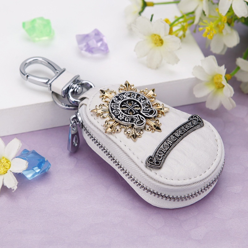 Móc khóa da bò cao cấp sáng tạo phong cách Anh Quốc