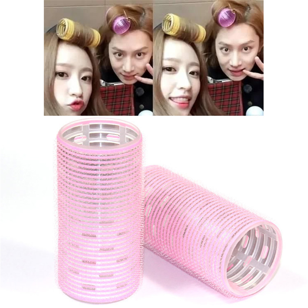 Plastic Magic Self-adhesive Hair Roll Air Bangs Curly Hair Cylinder Hair Curl Tool