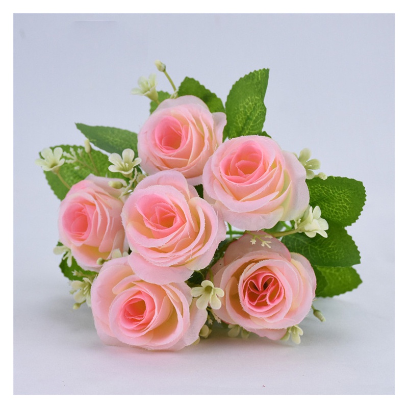 6 Heads  31 Cm Rose Silk Bouquet Artificial Flower Simulation Flower False Flower