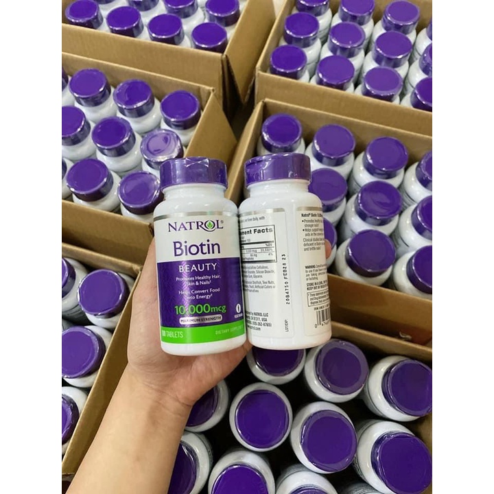 BIOTIN Hỗ trợ mọc tóc Biotin Natrol