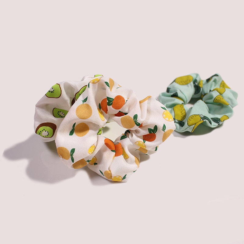Cột tóc scrunchies họa tiết trái cây dễ thương Tiluca S56
