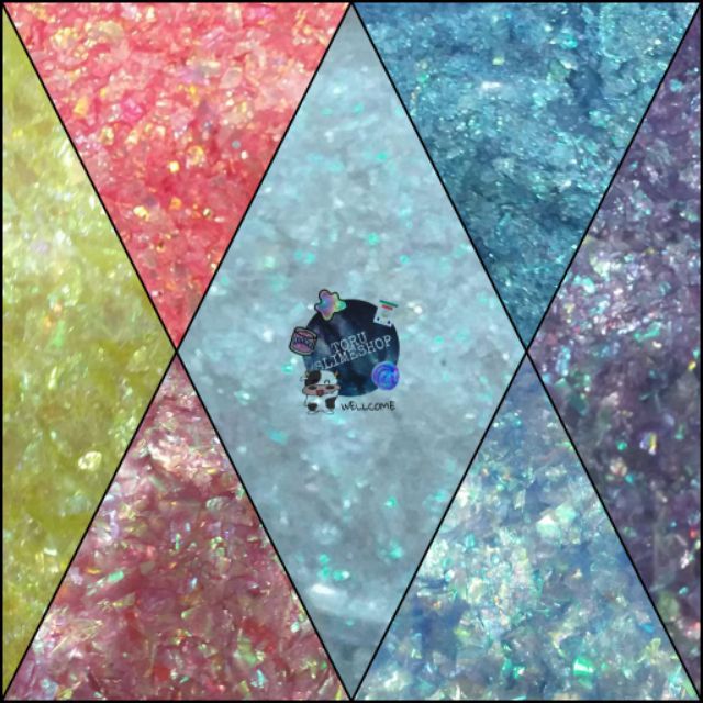 Kim Tuyến Giấy nhiều màu Hologram toru_slime