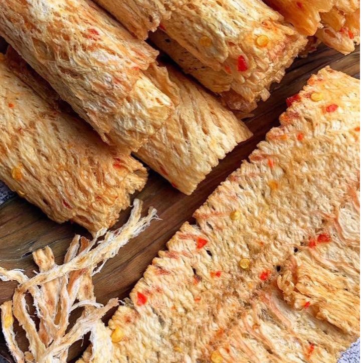 Khô mực cán mềm tẩm gia vị nguyên con hũ 200g - Loại đặc biệt