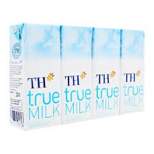 Sữa tươi tiệt trùng nguyên chất TH true milk 180ml - Lốc 4 hộp