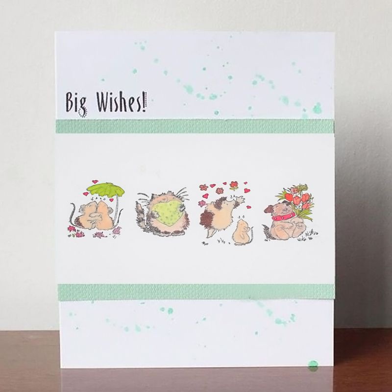 Con Dấu Trong Suốt Hình Nhím Dễ Thương Trang Trí Album Ảnh