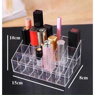 Kệ để son 24 ô nhựa meka trong suốt